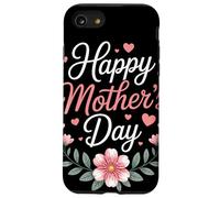 Happy Mother's Day Floral Cœurs Couronne Fleurie Maman Coque pour iPhone SE (2020) / 7/8