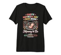 Happy Mother's Day from Inside Mommy Mom to Be Loading 1 T-Shirt Haut de Gamme