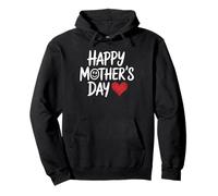 Happy Mother's Day Lettering avec Cœur Cadeau Fête des Mères Sweat à Capuche