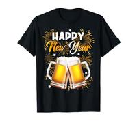 Happy New Year 2026 Beer Happy New Year Eve Party Women Men T-Shirt