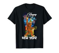 Happy New Year 2026 Bigfoot Happy New Year Eve Boys Men T-Shirt