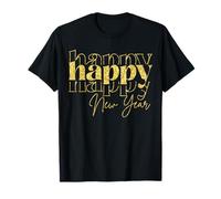 Happy New Year 2026 Gold Party Eve Family Christmas T-Shirt