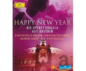Happy New Year (Blu-ray) Damrau Beczala Thielemann Staatskapelle Dres