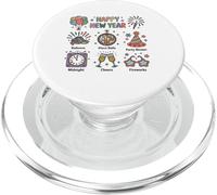Happy New Year Cartoon Party Art PopSockets PopGrip pour MagSafe