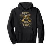 Happy New Year Champagne Nouvel an Hommes Femmes Sweat à Capuche