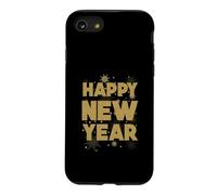 Happy New Year Feux d'artifice Réveillon Nouvel an Fête Coque pour iPhone SE (2020) / 7/8