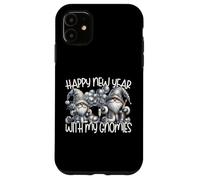 Happy New Year Gnomes Funny Saying Hanging with My Gnomies Coque pour iPhone 11