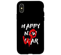 Happy New Year No War Peace Anti-Guerre Pacifist Graffiti Style Coque pour iPhone X/XS