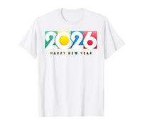 Happy New Year Party 2026 Colorful- Family Matching New Year T-Shirt