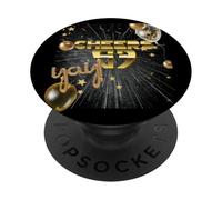 Happy New Year with a 6 7 Zoomer Meme Vibe. 2026 Countdown PopSockets PopGrip Adhésif