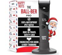 HAPPY NUTS The Ballber Pro Tondeuse électrique pour le corps pour homme - Kit de soins du corps pour les particuliers - Rasoir étanche IPX7 pour les endroits difficiles d'accès (Ballber Pro)