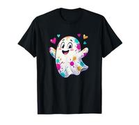 Happy Paint Splatter Ghost, Une Jolie Ambiance d'halloween T-Shirt