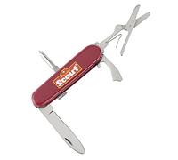Happy People couteau de poche Scout junior acier rouge/argent 2-pièces Argent