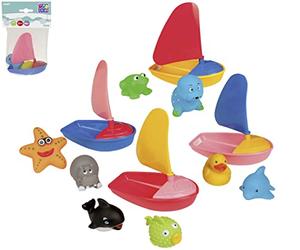Happy People - 40163 - Jeux de Bains - Happy Baby, le Bateeau et ses Animaux