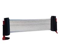 Happy People 74448 Tennis de Table Flexible Filet de ping-Pong Jeunesse Unisexe, Gris Clair, BIS 2 Meter ausziehbar