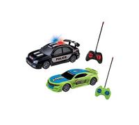 Happy People Ensemble de voitures de course/de police radiocommandées