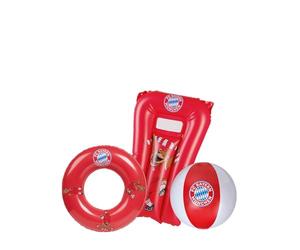 Happy People FC Bayern München Ensemble de Plage 3 pièces Rouge