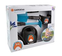 Happy People Gardena 16860 Kit de démarrage pour Enfants à partir de 3 Ans avec râteau, Pelle, arrosoir et Seau pour Le Jardinage, Parfait pour Les Mains des Enfants