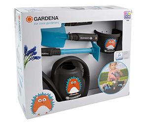 Happy People Gardena 16860 Kit de démarrage pour Enfants à partir de 3 Ans avec râteau, Pelle, arrosoir et Seau pour Le Jardinage, Parfait pour Les Mains des Enfants