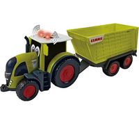 Happy People L&S 34541 Claas Kids Axion 870 Tracteur + remorque Cargos 750 - avec lumière et Son