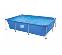 Happy People Piscine Armature en Acier 258x179x66cm Rectangulaire de Jardin