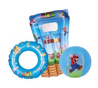 Happy People Super Mario Ensemble Piscine 3 en 1 Matelas Ball Ring