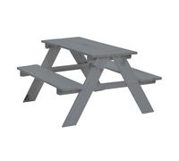 Happy People Table Enfants Bois Gris Moyen Extérieur Jardin En