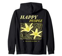 Happy People Will Change The World Positive Déclaration Sweat à Capuche