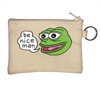 Happy Pepe The Frog Be Nice Man Porte-monnaie Beige