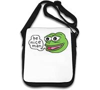 Happy Pepe The Frog Be Nice Man Sac à bandoulière Blanc