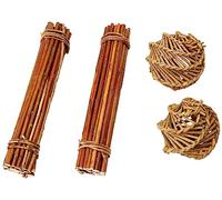 Happy Pet Lot de 2 fagots et balles en osier