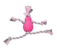 Happy Pets Chien Chiot Rose Caoutchouc laineux Jeux Chien Jouet pour Affecter Les gencives et Les Dents