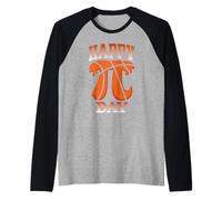 Happy Pi Day Basketball 3.14 Math Lover Pi Symbole Pi Manche Raglan
