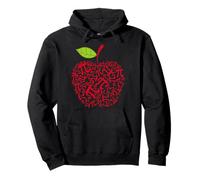 Happy Pie Day Cute Pi Apple 3.14 Funny Math Teacher Sweat à Capuche
