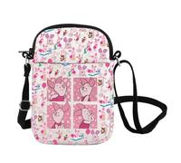 Happy Piglet Inspire Sac à bandoulière Honey Bear Cartoon Lover Sac à bandoulière Pig Movie Inspire Cadeau pour les fans de cochons, Pig Cb UK, INCHES