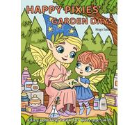 Happy Pixies’ Garden Days: A Sweet Fairy Coloring Book of Friendship, Nature, and Joy for Kids Ages 4-8