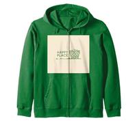 Happy Place Golf Retro Vintage Balls, Clubs, Man Cave Cadeau Sweat à Capuche