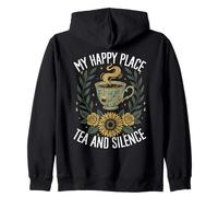 Happy Place Tea Silence Amateur de thé Sweat à Capuche