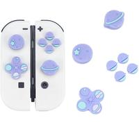 Happy Planet ABXY Cross Shape Joystick Button Silicone Cap Set Compatible with Switch/OLED