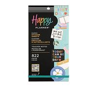 Happy Planner Lot de 30 feuilles d'autocollants multicolores pour enseignants, planificateurs et projets - Thème notes des enseignants - 822 autocollants au total