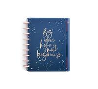 Happy Planner Plans + notes, planificateur mensuel non daté sur 12 mois et bloc-notes combinés, taille classique, 17,8 x 24,9 cm, grandes idées