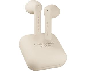 HAPPY PLUGS AIR 1 GO - Casque sans Fil - True Wireless - 100dB - Résistant à la Sueur - Batterie 30 mAh dans Chaque écouteur - Batterie 450mAh dans Le boîtier de Chargement