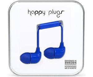 Happy Plugs Intra-auriculaires + micro, "InEar", Cobalt