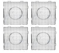 Happy Price Toys 4 plaques carrées Maxi XL de 10 mm à assembler + 1 modèle en papier hérisson (compatible avec toutes les perles à repasser Maxi) dans un coffret cadeau coloré