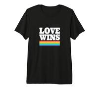 Happy Pride Month - Love WINS - LGBTQ+ T-Shirt Haut de Gamme