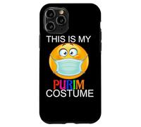 Happy Purim Costume Funny Jewish Face Mask Coque pour iPhone 11 Pro