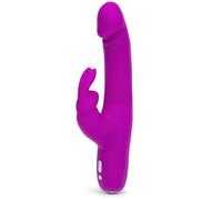 Happy Rabbit Slimline réaliste Vibromasseurs rabbit Violet Ø 3,5 x 22,5 cm