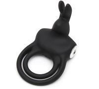Happyrabbit Cock - anneau pénien et testiculaire étanche et rechargeable (noir)