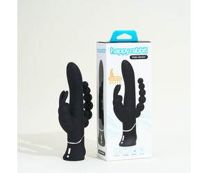 Happy Rabbit Triple Curve - Lovehoney - Noir