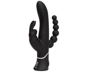 Happy Rabbit - Triple Curve Rabbit Vibrator - Noir